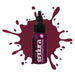 European Body Art Endura Pro Intense Purple 1oz with swatch behind bottle
