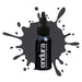European Body Art Endura Pro Prime Black 1oz with swatch behind bottle