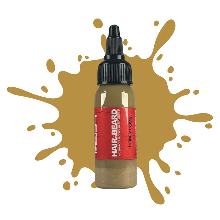 European Body Art Hair & Beard 1 oz Honey Comb with swatch