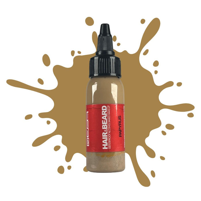 European Body Art Hair & Beard 1 oz Papyrus with swatch