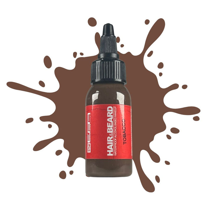 European Body Art Hair & Beard 1 oz Tobacco with swatch