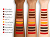 European Body Art Encore Palette Blood swatches on different skin tones