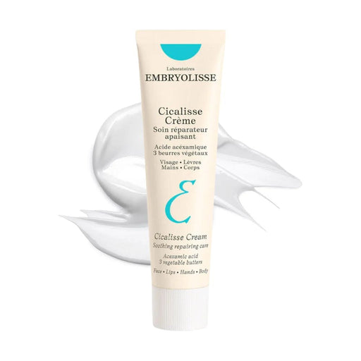 Embryolisse Cicalisse restorative and protective skin Cream 1.35oz tube with swatch behind