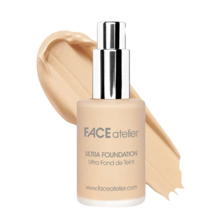 Face Atelier Ultra Foundation #2 Ivory 1oz with swatch