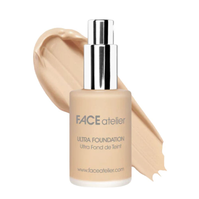 Face Atelier Ultra Foundation #2.5 Linen 1oz with swatch
