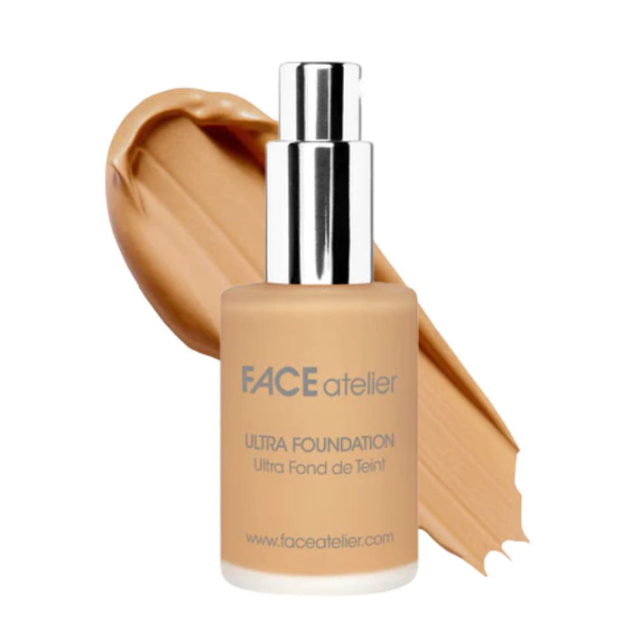 Face Atelier Ultra Foundation #6 Honey 1oz with swatch