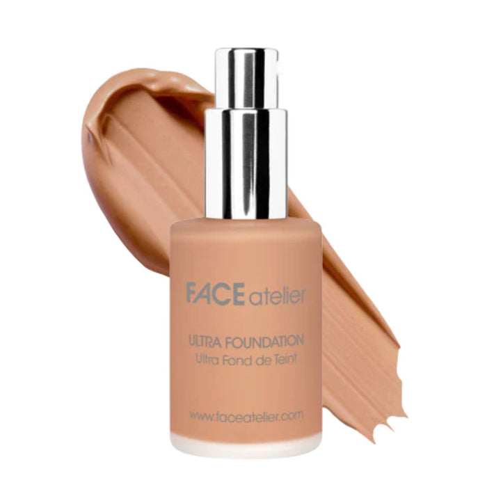 Face Atelier Ultra Foundation #6.5 Dark Honey 1oz with swatch