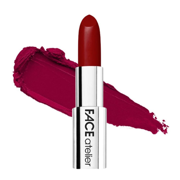 Face Atelier Lipstick Magenta with Swatch behind product