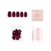Glamnetic Press-On Nails Berry Maroon kit contents