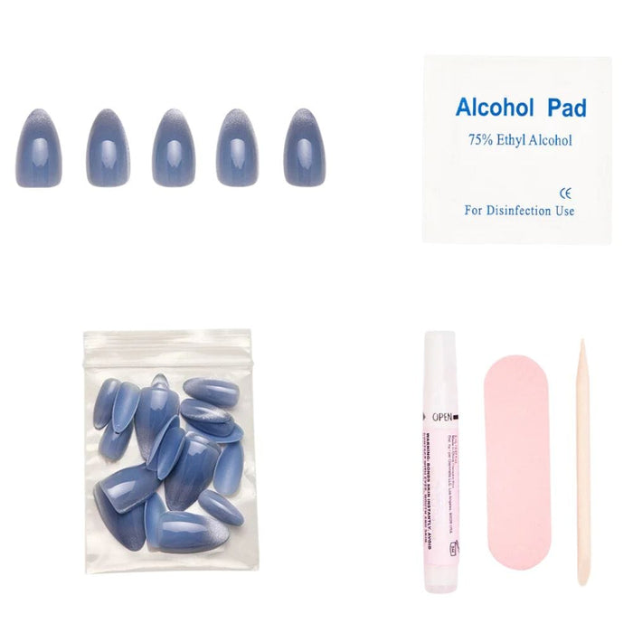 Glamnetic Press-On Nails Baby Blues Kit Contents