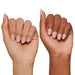 Glamnetic Press-On Nails Goal Digger on two different skin tones