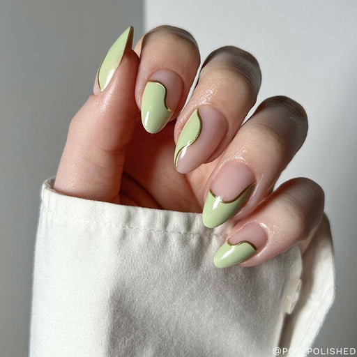 Glamnetic Press-On Nails Olive You stylized