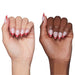 Glamnetic Press-On Nails Red Martini on 2 different skin tones