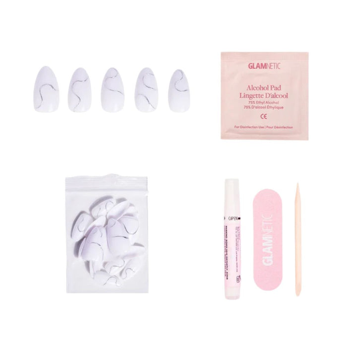 Glamnetic Press-On Nails Silent Night kit contents