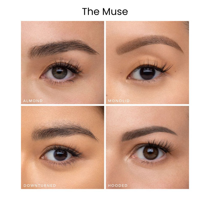 House Of Lashes Daily Collection The Muse fitted on 4 different eye shapes
