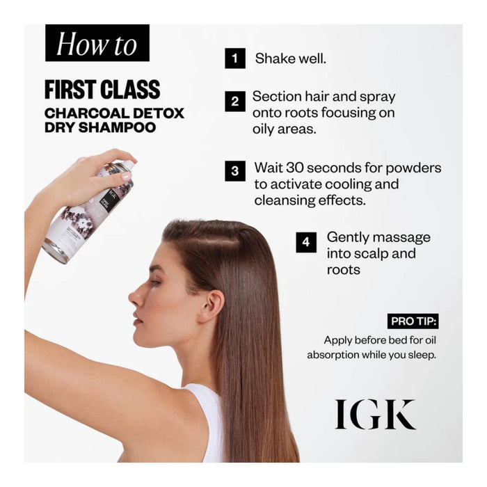 IGK First Class Charcoal Detox Dry Shampoo 6.3oz