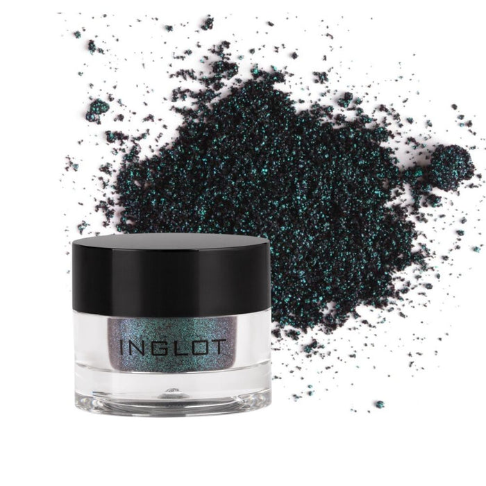 Inglot AMC Pure Pigment Eyeshadow jar 138 with loose product behind