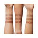 Inglot Cream Stick Bronzers swatches on different skin tones