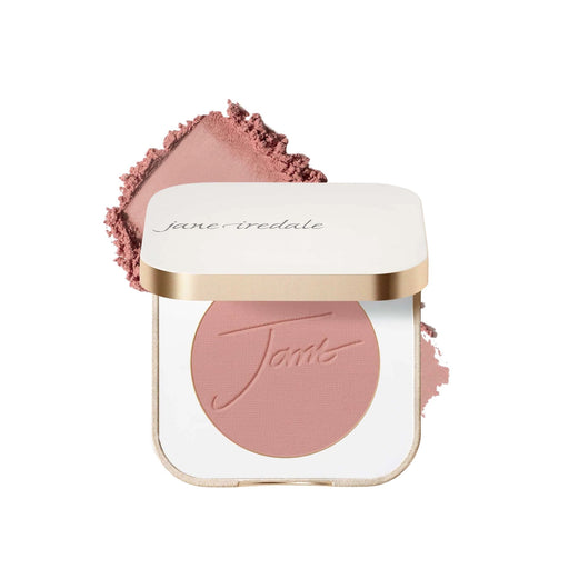 Jane Iredale PurePressed Blush Barely Rose compact with swatch 