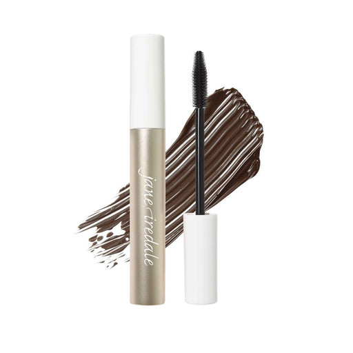 Jane Iredale Lash Fixation Tubing Mascara Brown with swatch