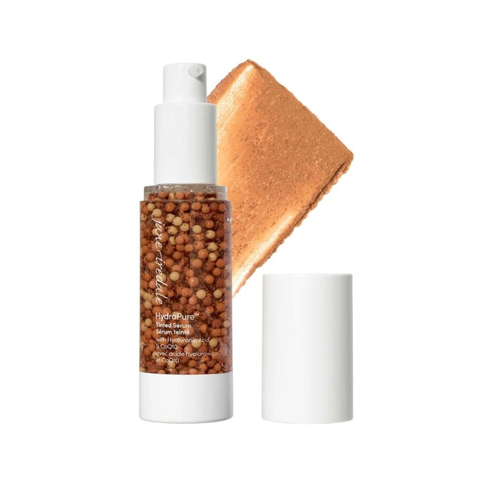 Jane Iredale HydroPure Tinted Serum Deep 7 with swatch
