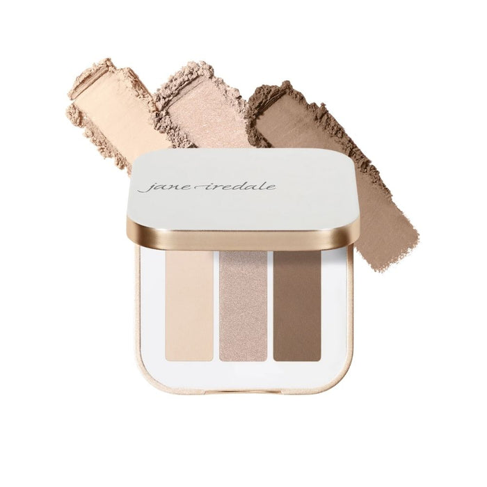 Jane Iredale PurePressed Eye Shadow Triple Driftwood with swatches