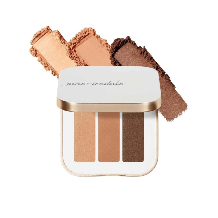 Jane Iredale PurePressed Eye Shadow Triple Honeysuckle with swatches
