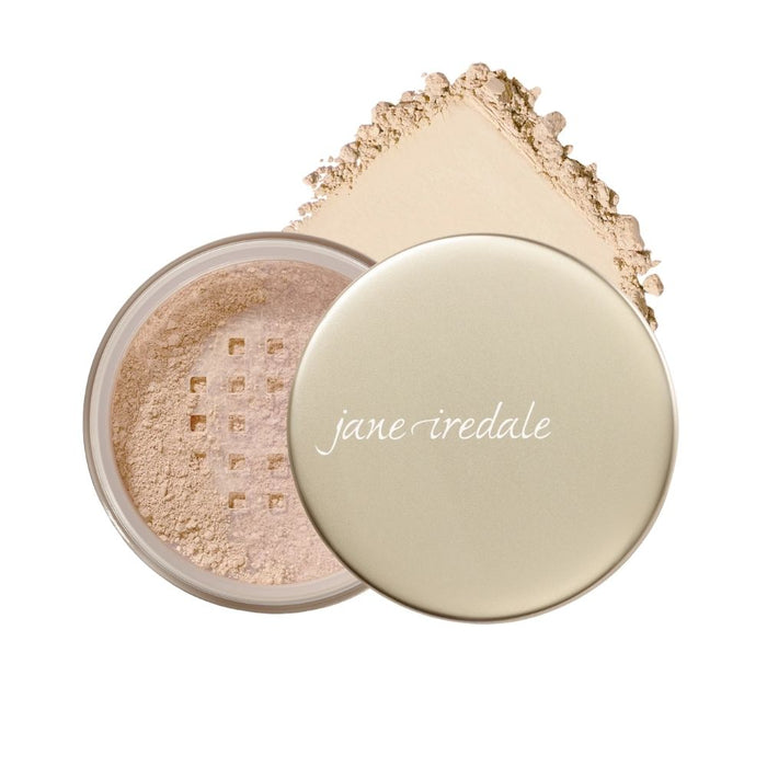 Jane Iredale Amazing Base Loose Mineral Powder Light Beige with swatch