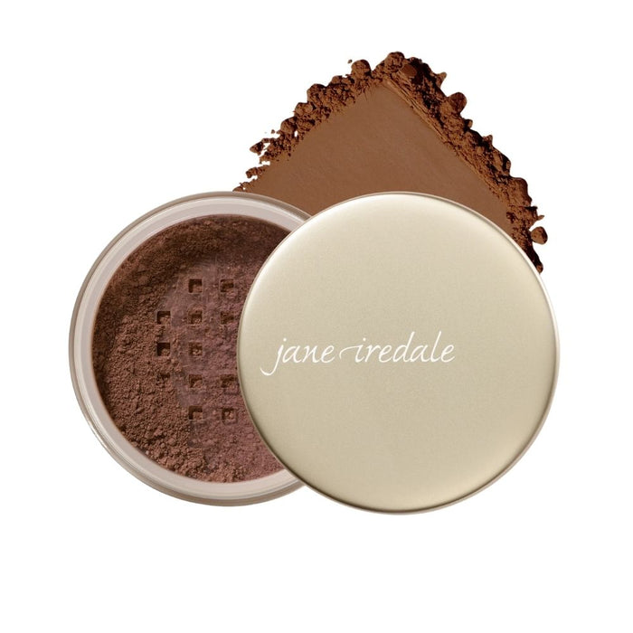 Jane Iredale Amazing Base Loose Mineral Powder Mahogany with swatch