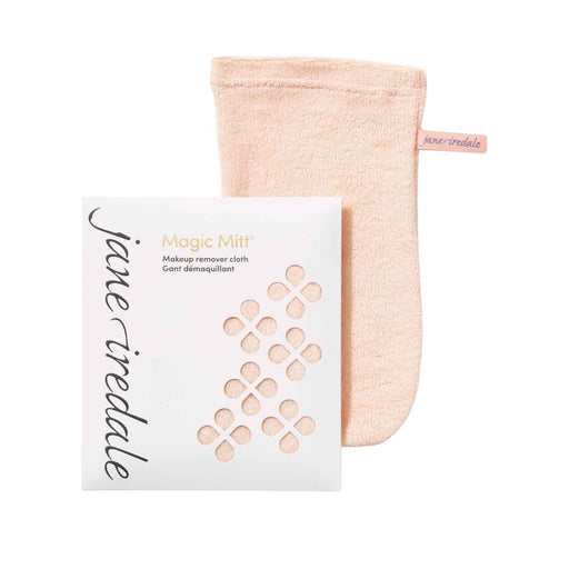 Jane Iredale Magic Mitt Makeup Remover Cloth behind packaging