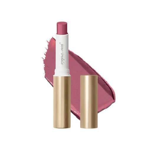 Jane Iredale ColorLuxe Hydrating Cream Lipstick Mulberry with swatch