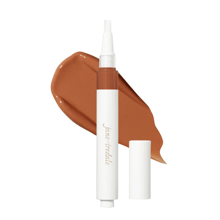 Jane Iredale Skintuition Brightening Under Eye Concealer with Active Peptide Complex Deep 13 with swatch behind