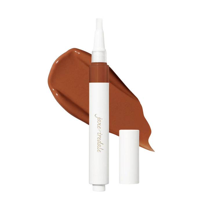 Jane Iredale Skintuition Brightening Under Eye Concealer with Active Peptide Complex Deep 14 with swatch behind