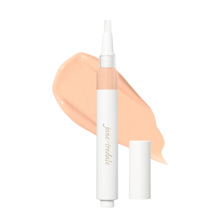 Jane Iredale Skintuition Brightening Under Eye Concealer with Active Peptide Complex Light 2 with swatch behind