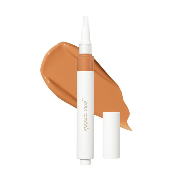 Jane Iredale Skintuition Brightening Under Eye Concealer with Active Peptide Complex Medium Dark 10 with swatch behind