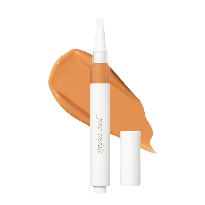 Jane Iredale Skintuition Brightening Under Eye Concealer with Active Peptide Complex Medium Dark 9 with swatch behind