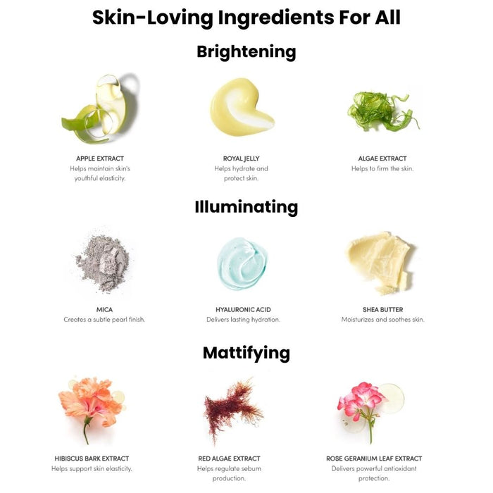 Jane Iredale Smooth Affair Face Primers top 3 ingredients for each primer option