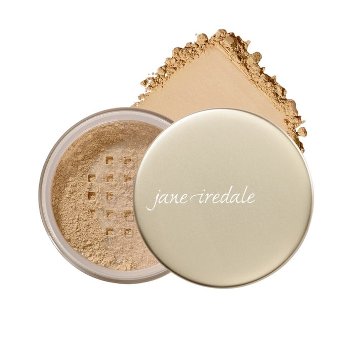 Jane Iredale Amazing Base Loose Mineral Powder Warm Sienna with swatch