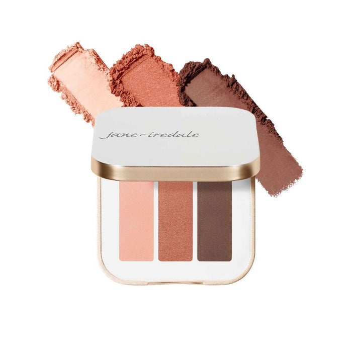 Jane Iredale PurePressed Eye Shadow Triple Wildflower with swatches