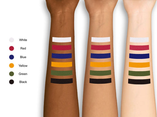 Jordane Total Tattoo Coverage Primary Colors Arm Swatches