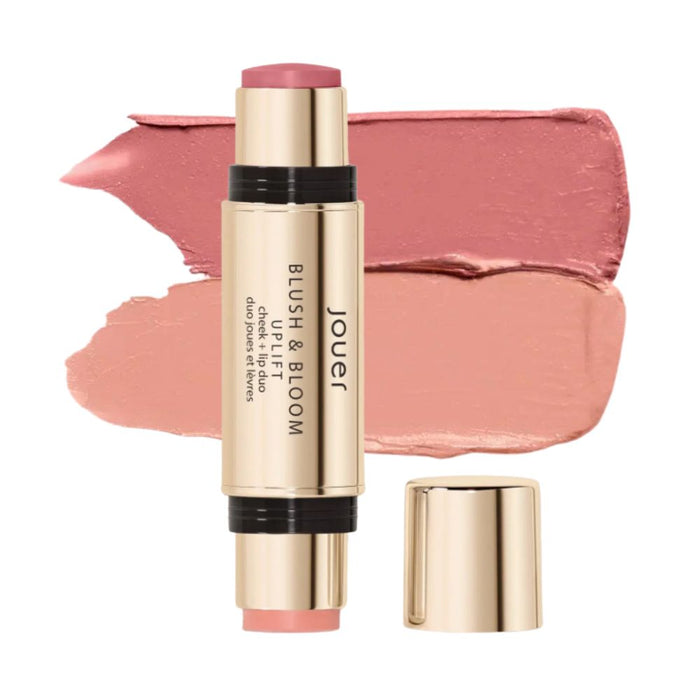 Jouer Blush & Bloom Cheek + Lip Duo Uplift with swatches