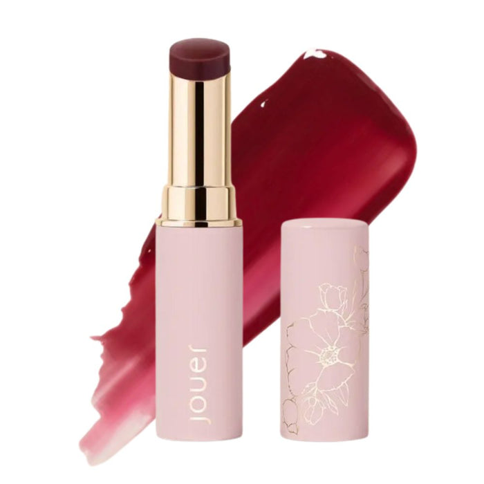 Jouer Essential Lip Enhancer Shine Balm Dahlia with swatch