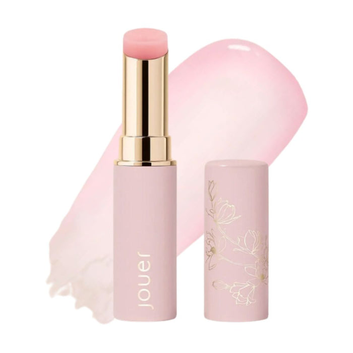 Jouer Essential Lip Enhancer Shine Balm Naturel with swatch