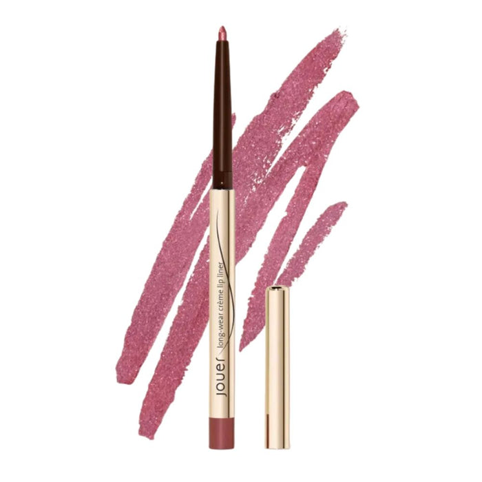 Jouer Long-Wear Creme Lip Liner Rose Shimmer with swatch