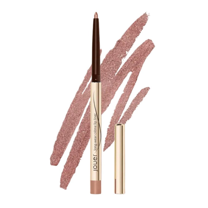 Jouer Long-Wear Creme Lip Liner Sienna Shimmer with swatch