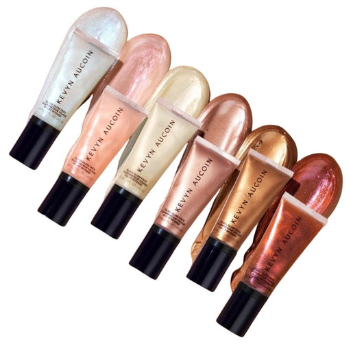 Kevyn Aucoin Glass Glow Face and body products with swatches
