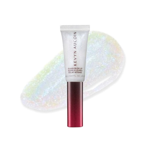 Kevyn Aucoin Glass Glow Lip crystal clear with swatch