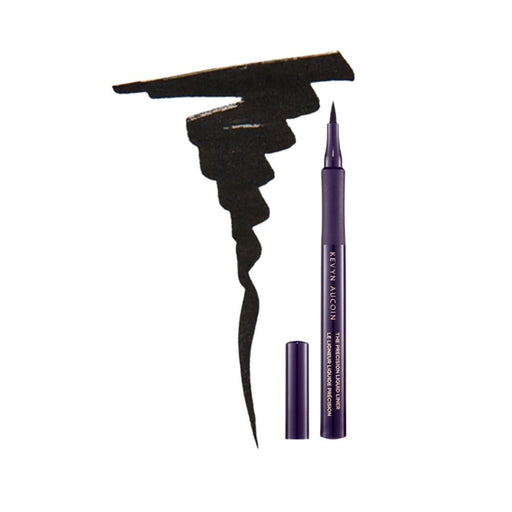 Kevyn Aucoin The Precision Liquid Liner black with swatch to the left