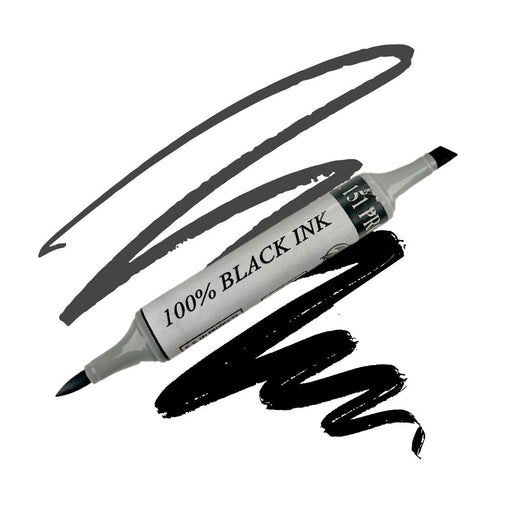KD 151 Tattoo Pen Black 100% with swatch