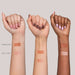 Kevyn Aucoin The Lighting Stick Highlighters swatched on 3 different skin tones